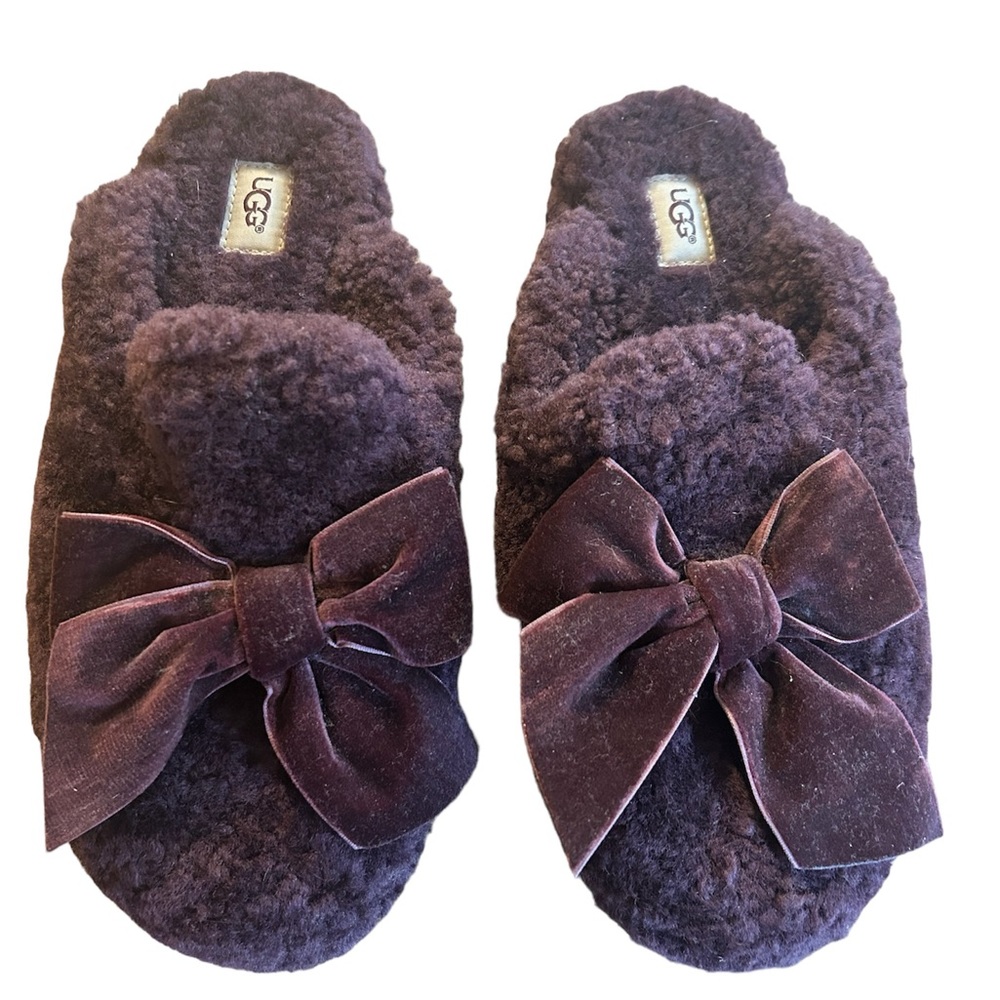 UGG Addison Velvet Bow Slipper NWOT